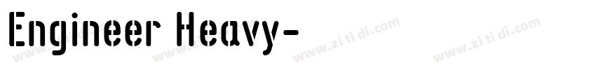 Engineer Heavy字体转换